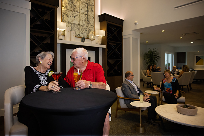 Happy Hour is always fun at the Azure Lounge.