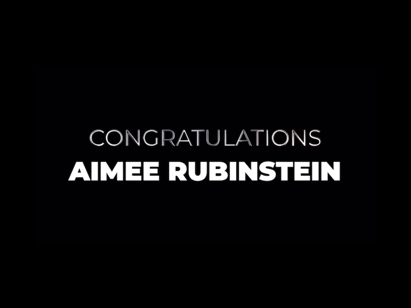 Aimee Rubinstein Congratulations Image