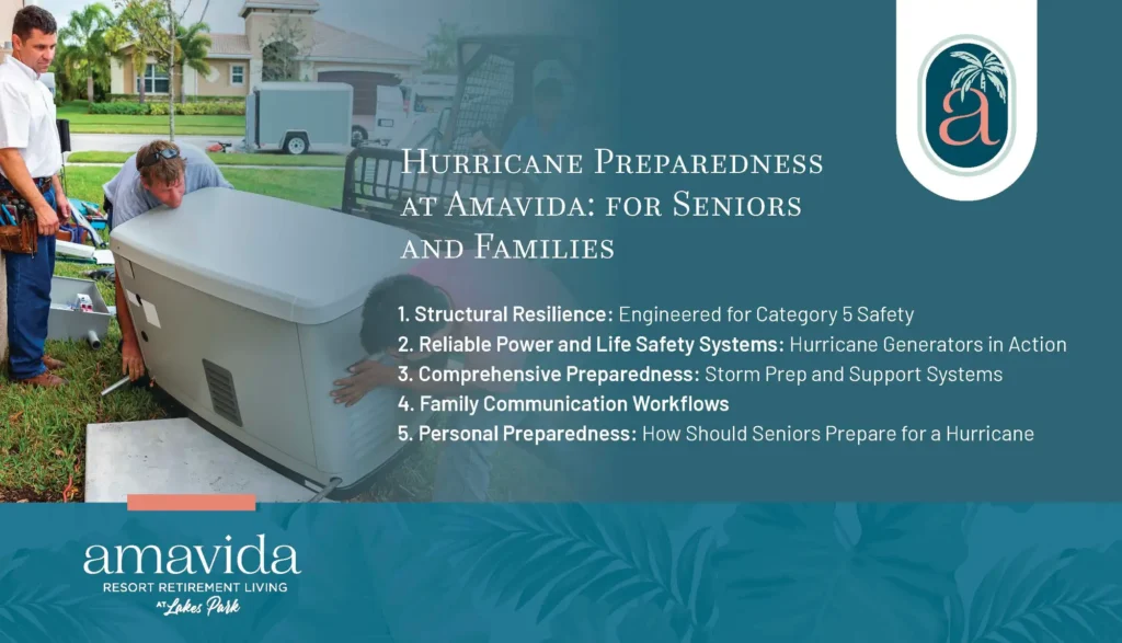 Hurricane preparedness information for seniors.